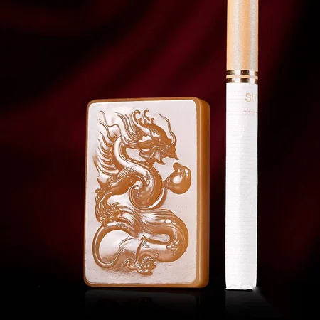 Brown Hetian Jade Plaque: Dragon in Flight, 37.4 g