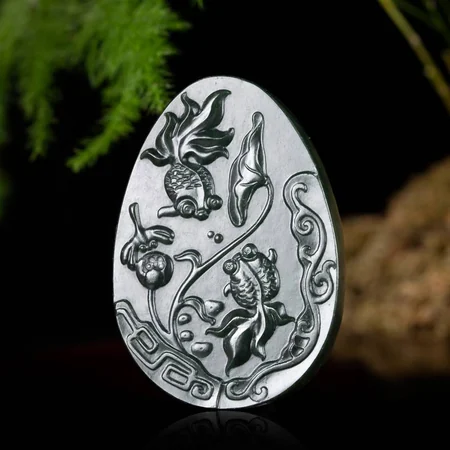 Green Hetian Jade Plaque: A Home Filled with Treasure, 54.3 g
