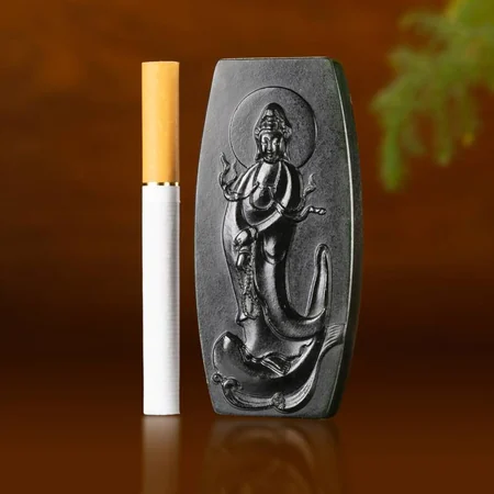 Green Hetian Jade Plaque: Mazu, Goddess of the Sea, 62 g