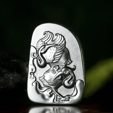 Green Hetian Jade Plaque: Open Paths, 30.6 g