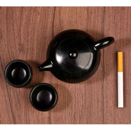 Green Hetian Jade Xishi Teapot