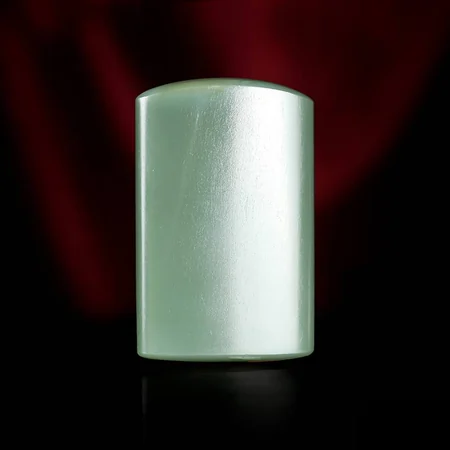 Pale Green Russian Nephrite Plaque: Wushi, a Wish for Peace, 24.5 g