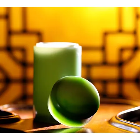 Russian Green Nephrite Jade Scholar's Desk Set