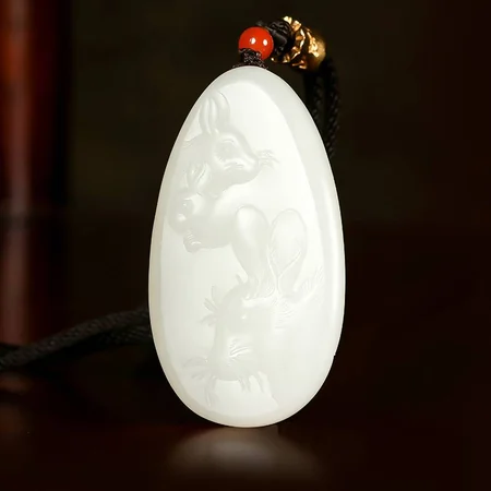 White Hetian Jade Plaque: Boundless Possibilities, 67.6 g
