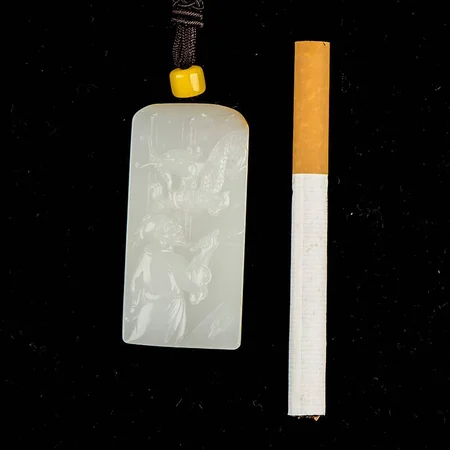 White Hetian Jade Plaque: Bringing the Dragon to Life, 39.5 g