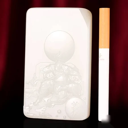 White Hetian Jade Plaque: Guan Gong, Loyalty and Honour, 134 g