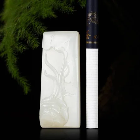 White Hetian Jade Plaque: Integrity in Public Service, 34.5 g