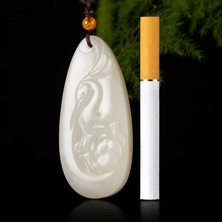 White Hetian Jade Plaque: Success in the Imperial Examinations, 46.6 g