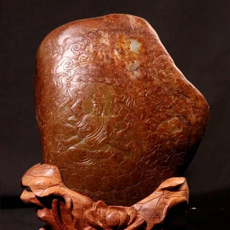 Yellow Hetian Jade Thousand-Armed Guanyin Sculpture